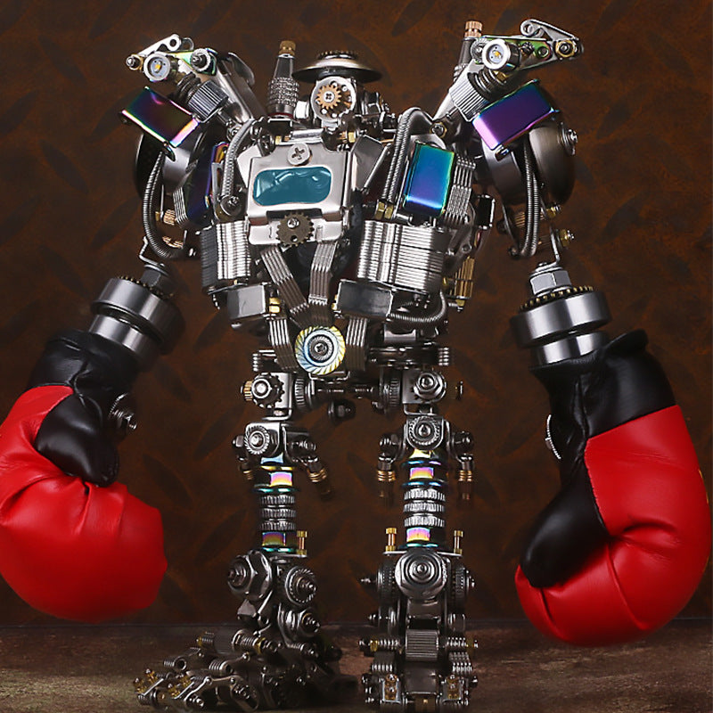 3D Metal Assembled Boxer Model