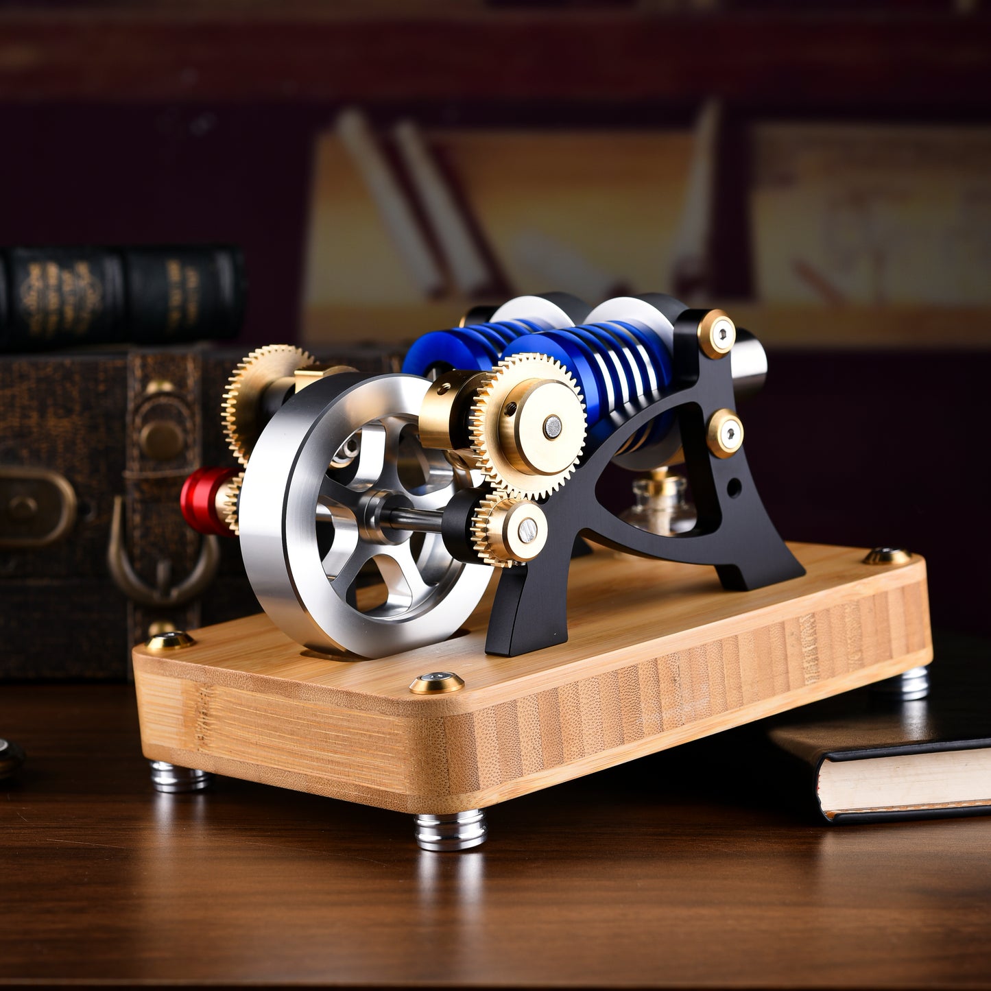 Stirling Single Cylinder Engine Model Kit - DIY Stirling Engine for Science & Education, Perfect Gift Idea