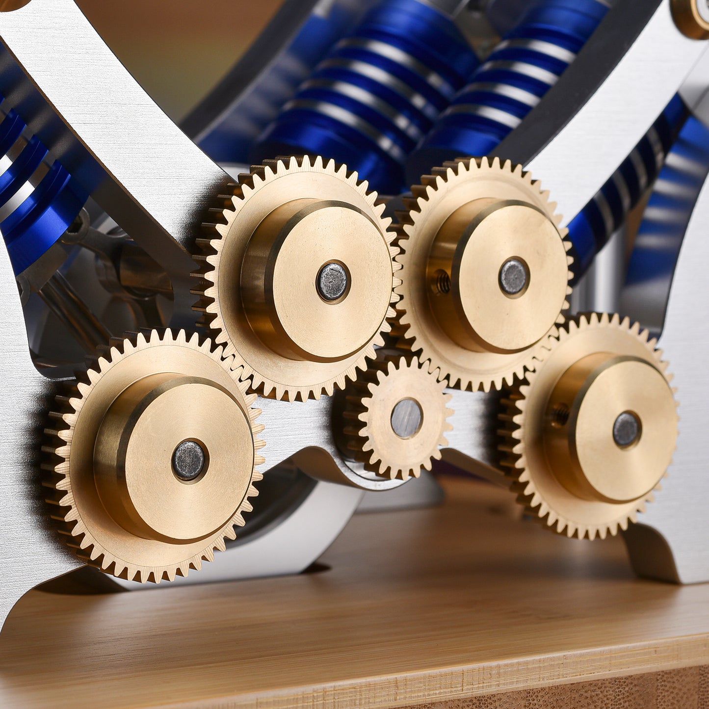 Stirling Engine Model Kit - Four-Cylinder Stirling Engine for Science Projects & Educational Purposes