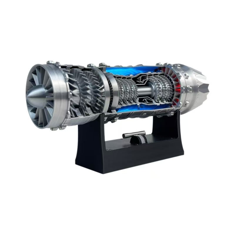 TINKERFUN F35 Turbofan Engine Model – 1:18 Scale DIY Kit with Adjustable Speed, LED Lighting, and Type-C Charging