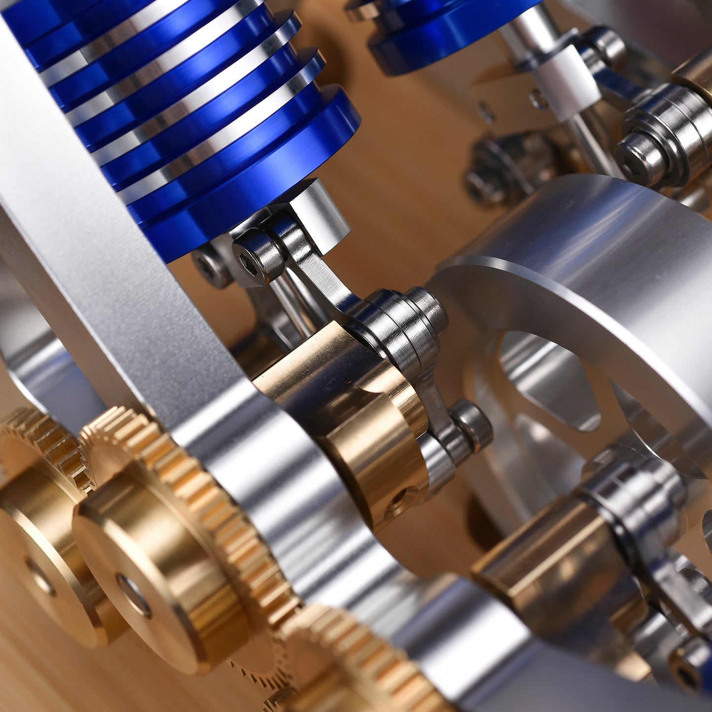 Stirling Engine Model Kit - Four-Cylinder Stirling Engine for Science Projects & Educational Purposes