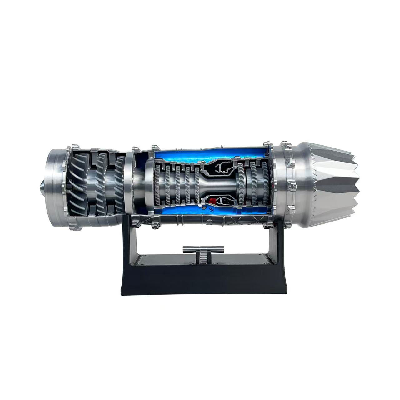 TINKERFUN F35 Turbofan Engine Model – 1:18 Scale DIY Kit with Adjustable Speed, LED Lighting, and Type-C Charging