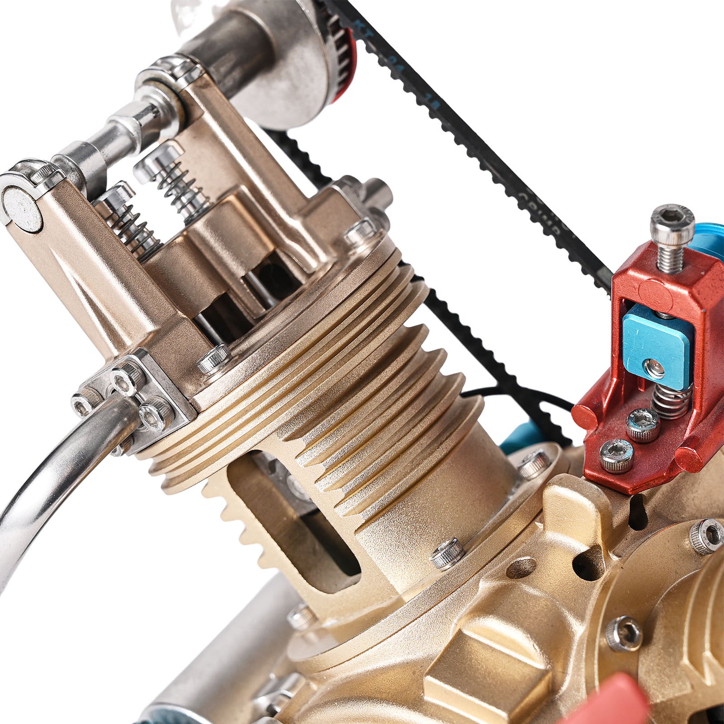 TECHING V2 Full Metal VTwin Double-Cylinder Engine Model Kit – Assembly Kit for Collecting, Decorating, and Educational Purposes