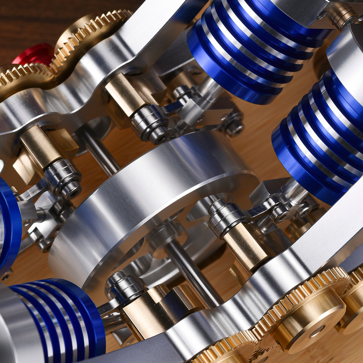 Stirling Engine Model Kit - Four-Cylinder Stirling Engine for Science Projects & Educational Purposes