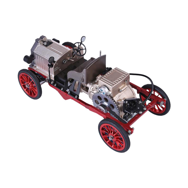 Vintage Classic Car Metal Mechanical Model – 310+ pcs DIY Assembly Kit with Electric Engine for Hobbyists and Collectors.