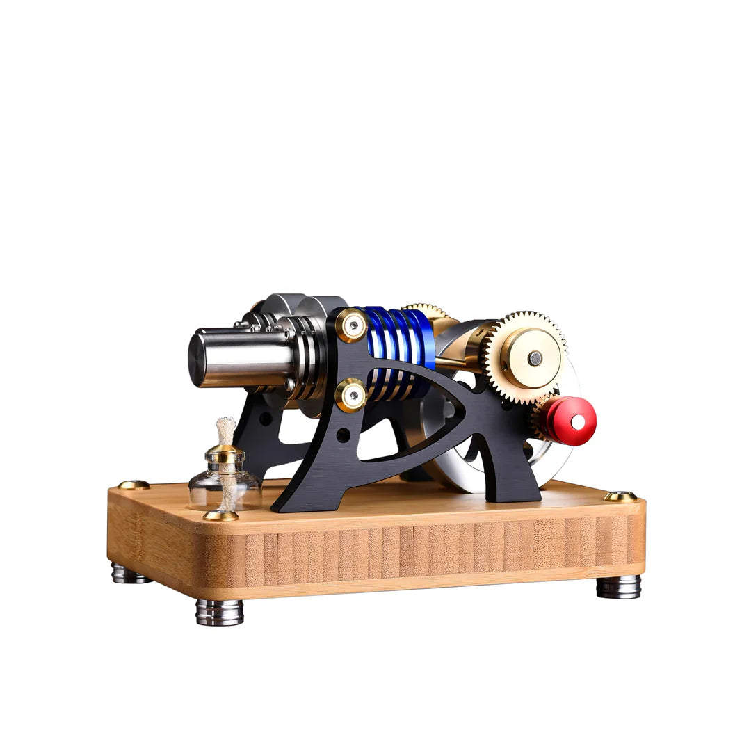 Stirling Single Cylinder Engine Model Kit - DIY Stirling Engine for Science & Education, Perfect Gift Idea