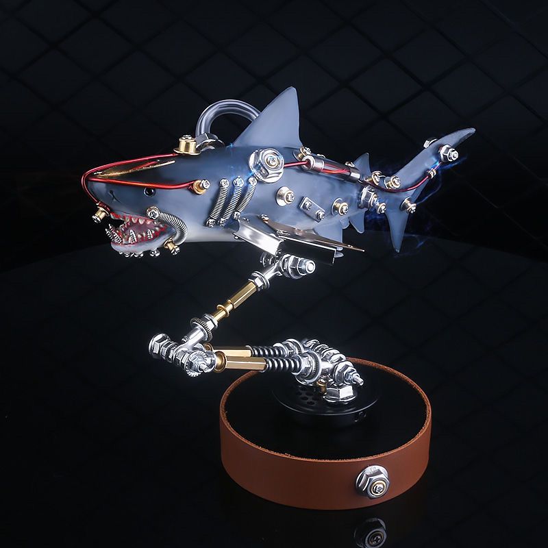 Mutant Shark 3D Metal Mecha Assembly Model