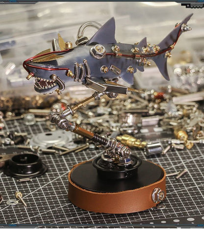 Mutant Shark 3D Metal Mecha Assembly Model
