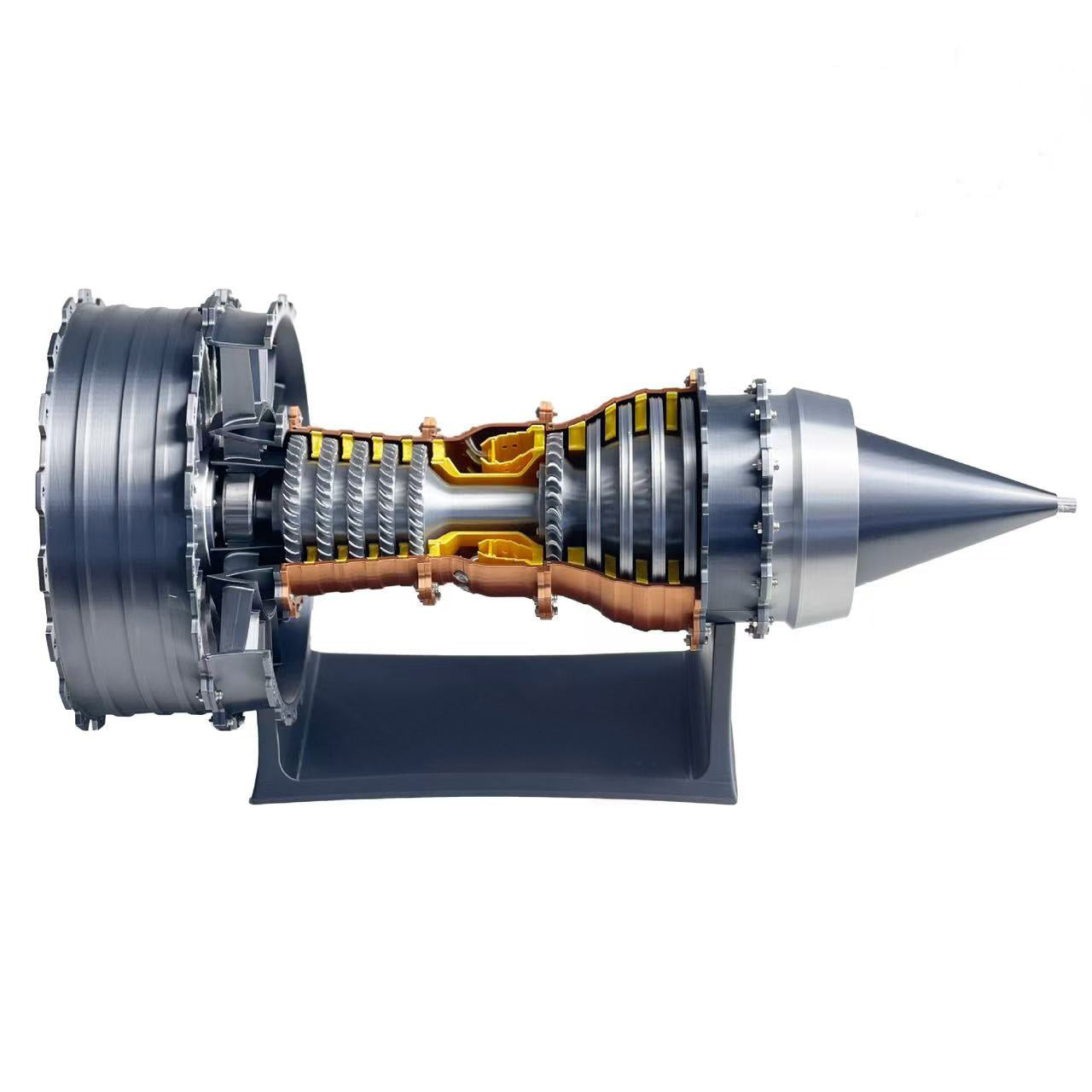 TR900 Large Turbofan Engine Model Kit with Adjustable Speed & LED Lighting – Colorful DIY Experience(47cm/18.5Inch)