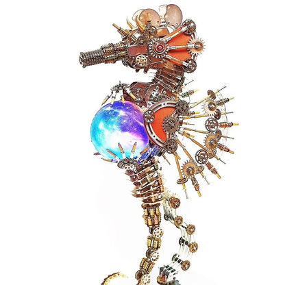 Handmade DIY metal assembly seahorse model mechanical toy-2100PCS