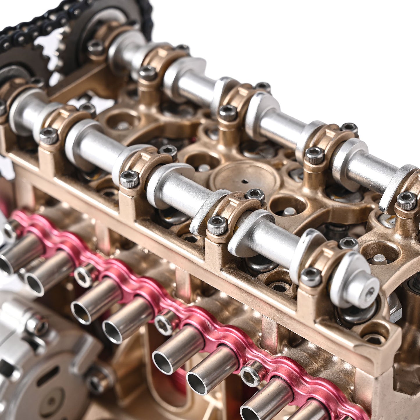 Full Metal V4 4-Cylinder Car Engine Model Kit – DIY Engine Assembly for Industry Research, Education, and Unique Gifts