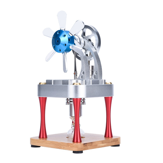 M16-CF Vertical Double Mount Fan High-Temperature Stirling Engine – Perfect for Education, Research & Learning