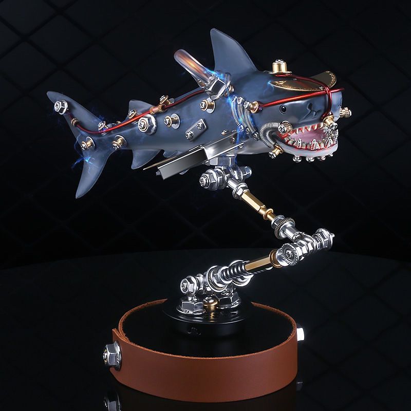 Mutant Shark 3D Metal Mecha Assembly Model