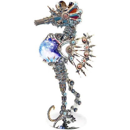 Handmade DIY metal assembly seahorse model mechanical toy-2100PCS